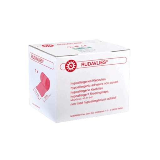 Noba Rudavlies hypoallergenes Klebevlies, weiß, auf Rolle – 10 m, in verschiedenen Breiten