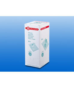 Sterile Mulltupfer von Noba, rund geschlungen, Ø 3 cm, 25 x 2 Stück