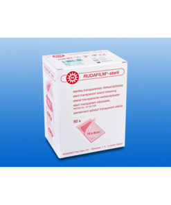 Rudafilm steril Verbandpflaster – transparent, wasserdicht, einzeln verpackt, 50 Stück