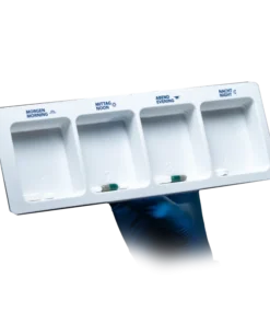 Med-Comfort Medikamentendispenser Einweg XL mit 4 Fächern & Schiebeblister