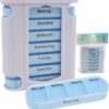 Osma-Werm Pillendose 7 Tage – Tower-Pillenbox mit Tagesfächern & Einschubsystem