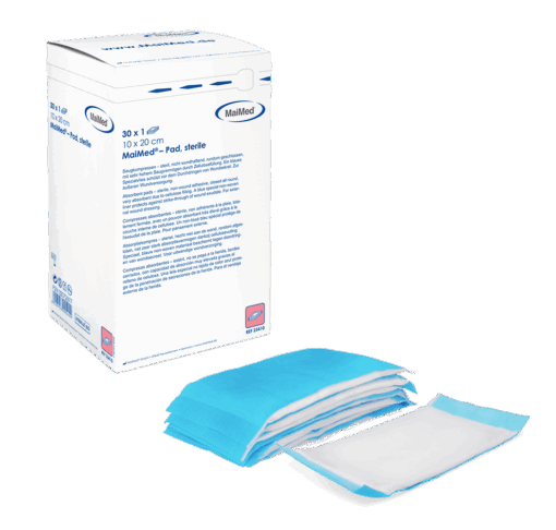 Sterile MaiMed® Pad Saugkompressen – saugstark, nicht wundhaftend, hygienisch verpackt