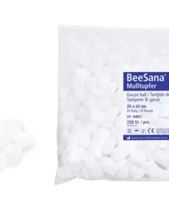 Unsterile BeeSana® Mulltupfer von Meditrade in runder Form – für Wundreinigung und Desinfektion