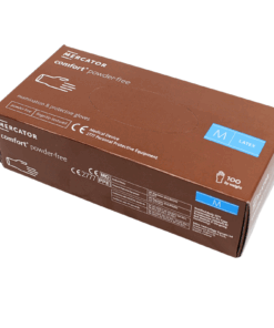 Mercator Latex Comfort Einmalhandschuhe – naturfarben, puderfrei, 100 Stück