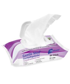 Gentle Med Feuchttücher zur Hautreinigung – 80 Stück, pflegend mit Hamamelis