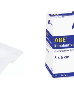 Meditrade Kanülenfixierpflaster i.V. – steril, mit mittiger Schlitzung & Wundkissen, 50 Stück
