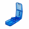 Med-Comfort Tablettenteiler – blau, mit Edelstahlklinge, präzise Tablettenteilung