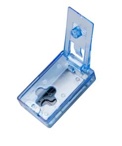 Med-Comfort Pillendrücker – blau, AS-Kunststoff, 55x32x15 mm