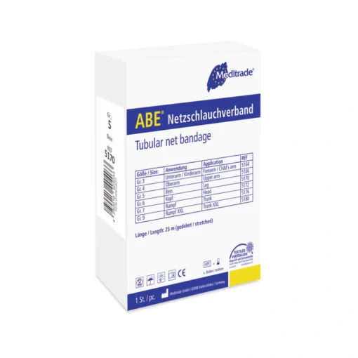 ABE® Netzschlauchverband von Meditrade – hochelastisch und anschmiegsam zur Verbandfixierung, 1 Stück