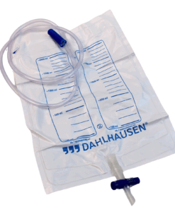 Steriler Urinbeutel mit Rücklaufsperre, Schiebeklemme & 90 cm Schlauch – 2000 ml
