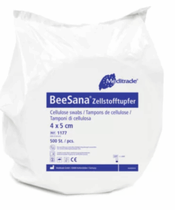 Sterile Meditrade BeeSana® Zellstofftupfer auf Rolle – 500 Stück, 4 x 5 cm, keimreduziert