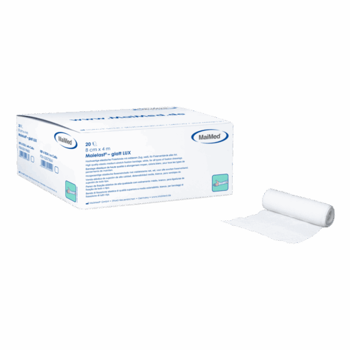 Maielast® glatt LUX – elastische Fixierbinde aus weichem Polyester, 4 m, latexfrei
