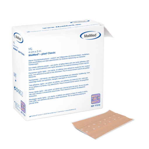 MaiMed® plast Classic – hautfarbener Wundschnellverband aus Zinkoxid-Taftgewebe