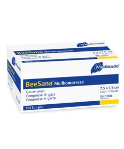Sterile BeeSana® Mullkompressen von Meditrade – 12-fach, 50 Stück, für professionelle Wundversorgung