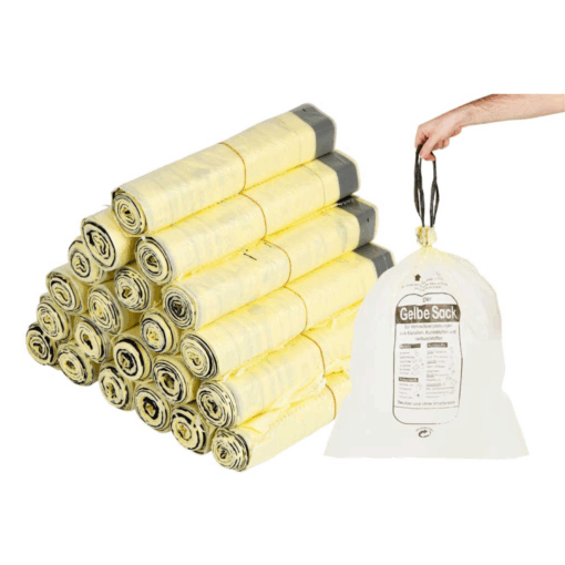 Gelber Sack 90 l mit Zugband, 13 Stück pro Rolle